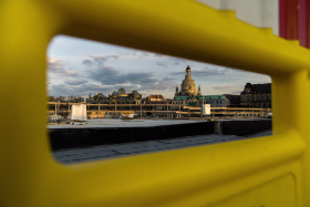 Baustelle Augustusbrücke in Dresden, Copyright 2018 by Dirk Paul