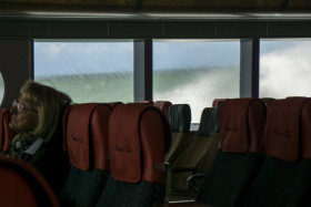 stürmische Überfahrt - Nordsee - Copyright by Dirk Paul : 2017, Helgoland