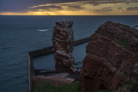 Sonnenuntergang an der langen Anna - Helgoland - Copyright by Dirk Paul : 2017, Helgoland