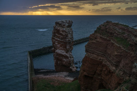 Sonnenuntergang an der langen Anna - Helgoland - Copyright by Dirk Paul : 2017, Helgoland