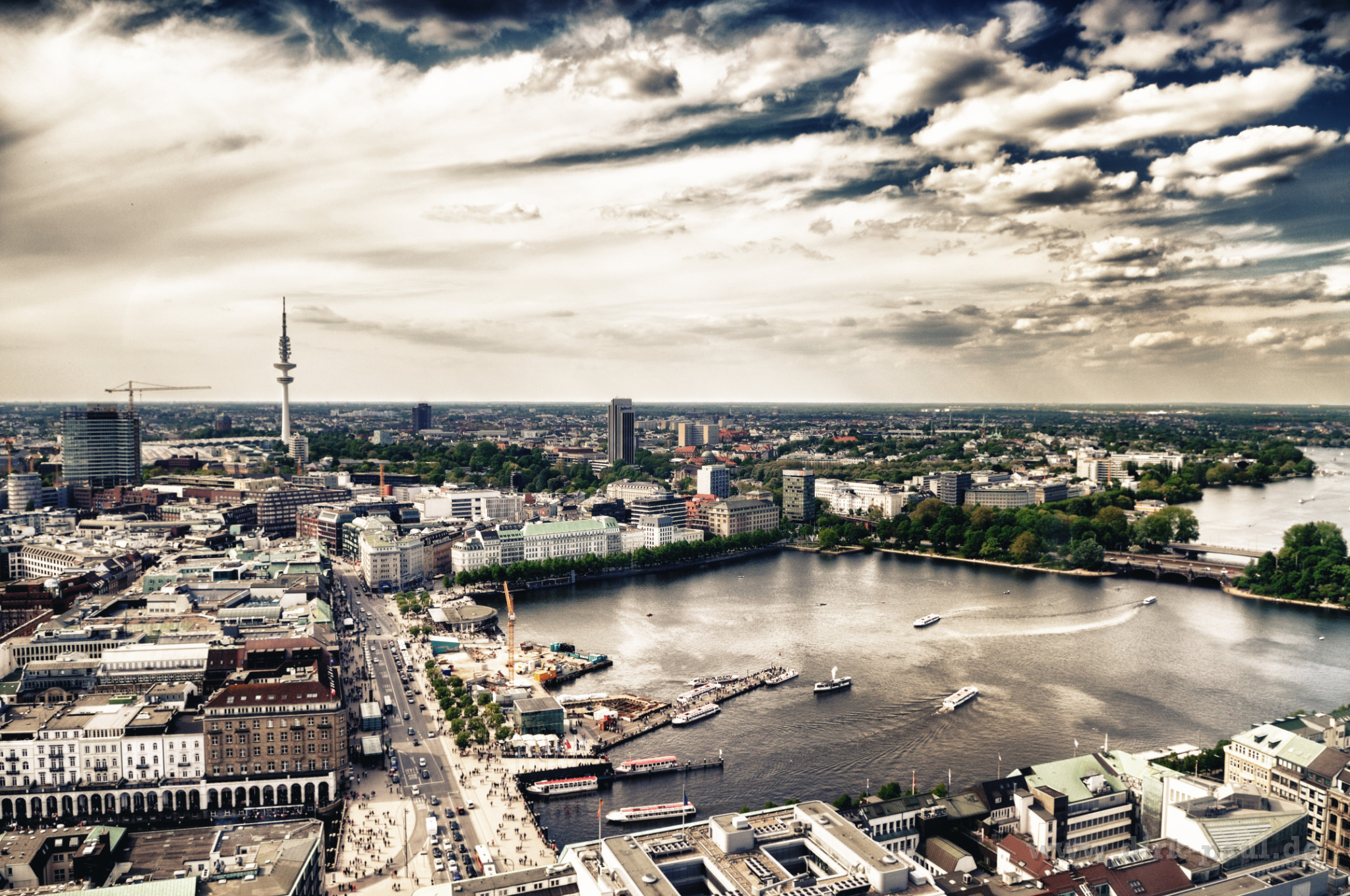 Hamburg von oben