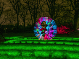 Lichtzeichnung durch den Kursleiter